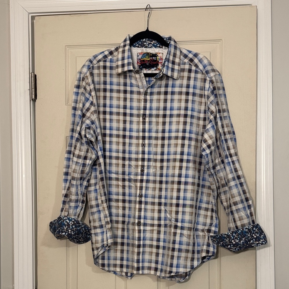 Robert Graham Multicolor Plaid Button Down Shirt